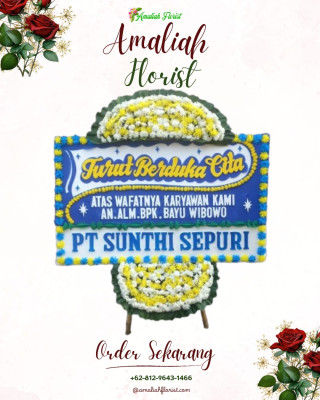 Papan Bunga Duka di Bahagia