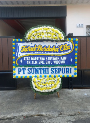 Papan Bunga Duka di Bahagia