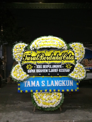 Papan Bunga Duka di Bahagia