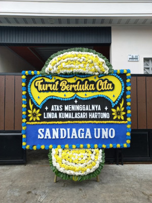 Papan Bunga Duka di Bahagia
